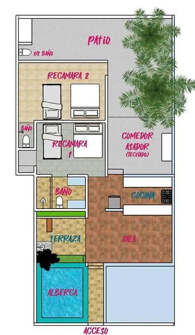Holiday home Casa Pitahaya - 2 Rooms/Private Pool Isla Mujeres Mexico
